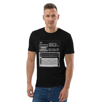T-shirt unisexe, motif console, en coton biologique